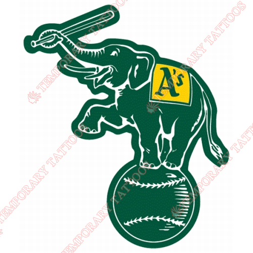 Oakland Athletics Customize Temporary Tattoos Stickers NO.1808